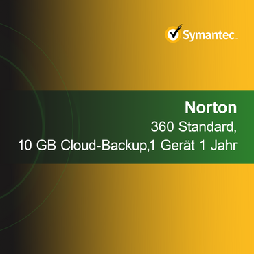 Norton 360 Standard, 10 GB de backup em nuvem, 1 dispositivo 1 ano