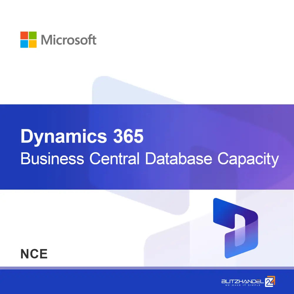 Dynamics 365 Business Central adatbázis-kapacitás (NCE)