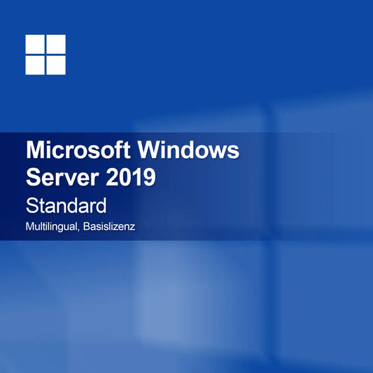 Microsoft Windows Server 2019 Standard, Multilingue, Licenza base
