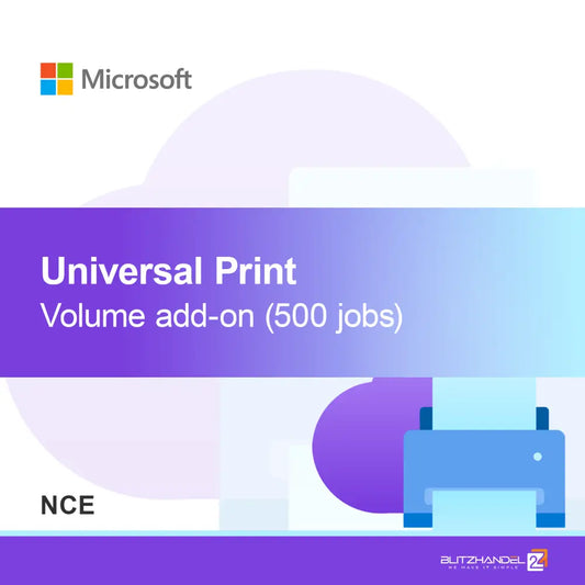 Добавка за обем на Universal Print (500 задачи) (NCE)